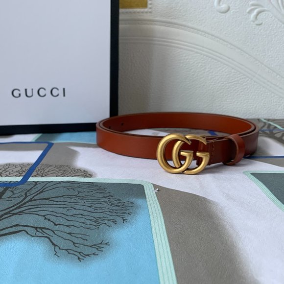 A Double G buckle belt made in our unfinished fade main image 5